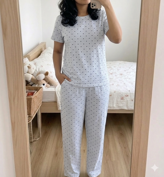 Sailor Heart Stripes loungewear for women