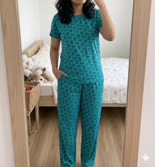 Emarald Zigzag loungewear for women